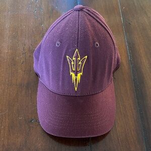 ASU Hat in Maroon with logo
